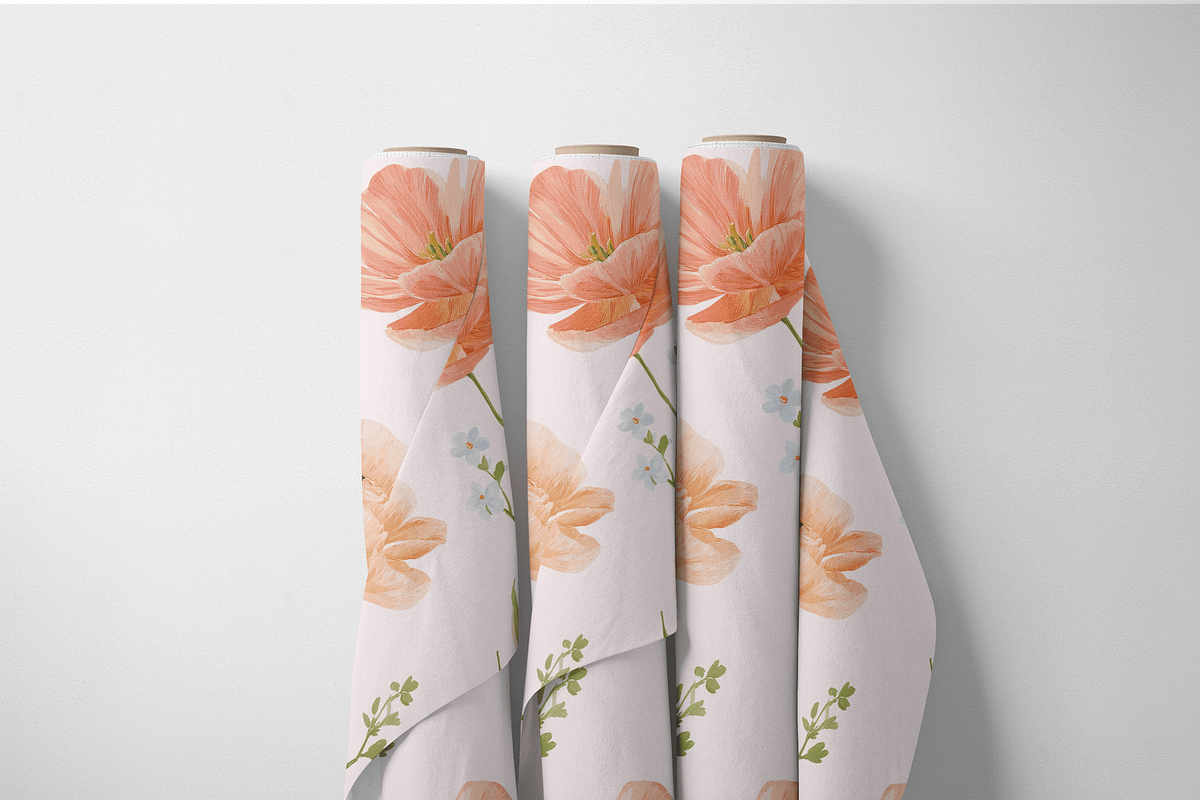 Peach Tulip Floral Seamless Pattern, a Pattern Graphic by Pati Charm Studio (Photo 7 of 8)