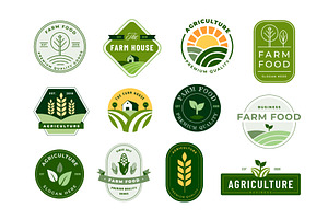Farm emblems. Agriculture and farm, a Graphic by winwin.art