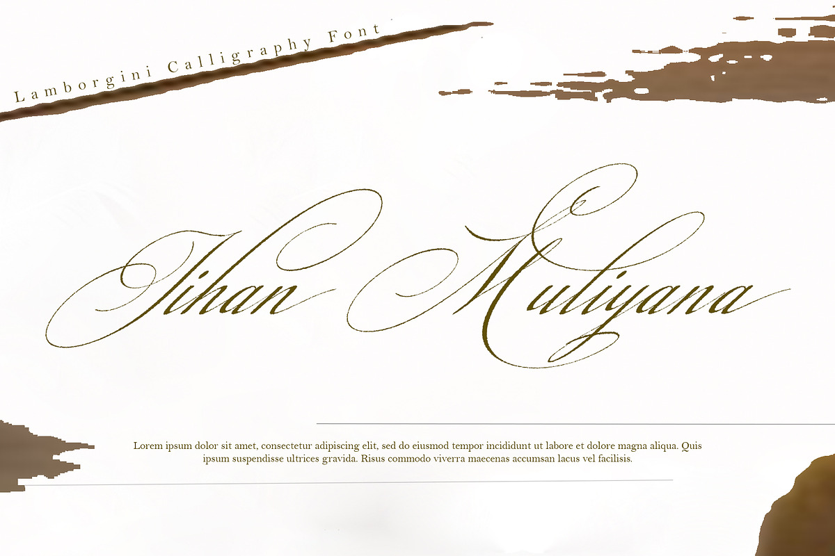 Lamborgini, a Handwritten Font by Sulthan Studio (Photo 4 of 7)