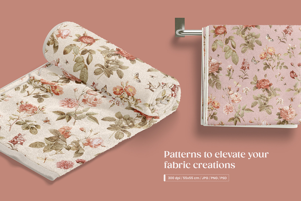 Vintage Boho Rosarium Pattern, a Pattern Graphic by Yello_illustration (Photo 7 of 15)
