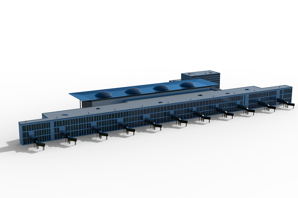Skyport One International Airport 3D, an Architecture 3D Model by Casa Mandarina (Photo 2 of 5)