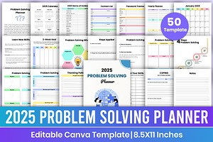 2025 Problem Solving Planner Canva