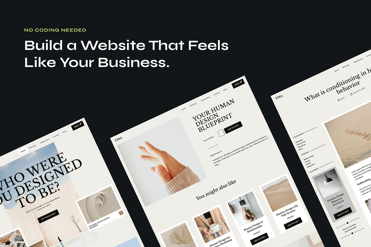 Human Design Website Template, a WordPress Template by Awakened Templates (Photo 3 of 6)