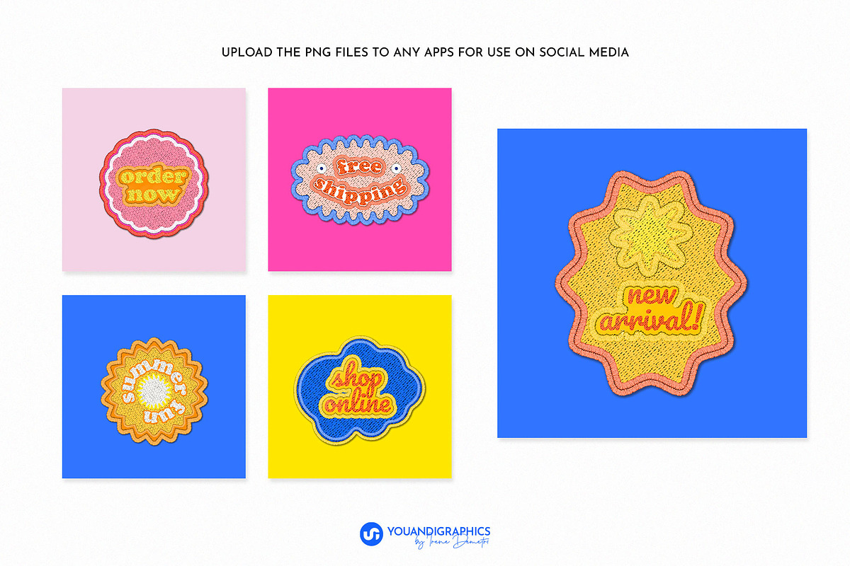 Patch Stickers - Summer edition, a Graphic by Youandigraphics (Photo 7 of 13)