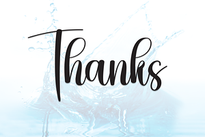 Water Script Font