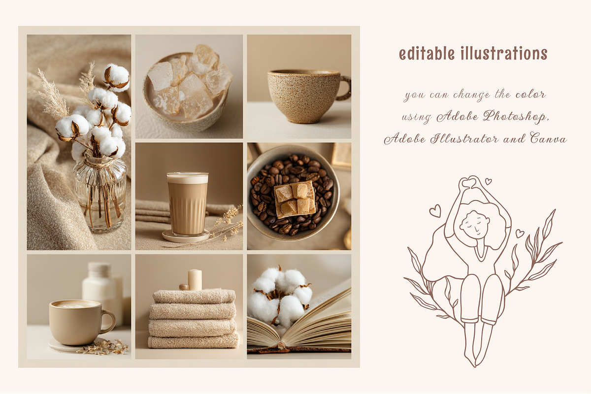 Whimsical self care set. Me time, a Healthcare Illustration by soboleva alya (Photo 3 of 16)