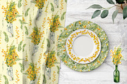 Spring mimosa, watercolor flowers, an Illustration by Artmanata (Thumbnail 15 of 16)