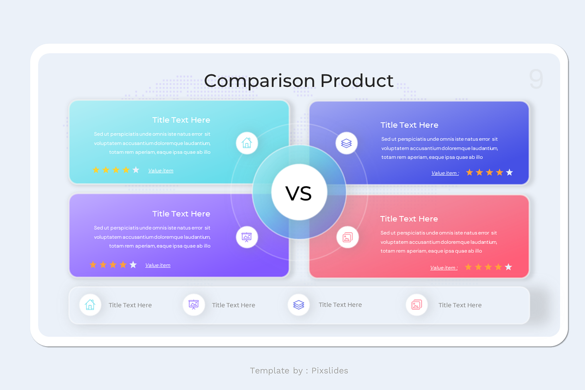 Comparison Diagram Keynote, a Presentation Template by Pixslides (Photo 3 of 6)