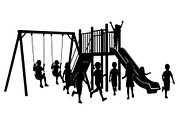 50 Kids Playground Silhouette Bundle, an Illustration by Gfx_Store (Thumbnail 29 of 51)