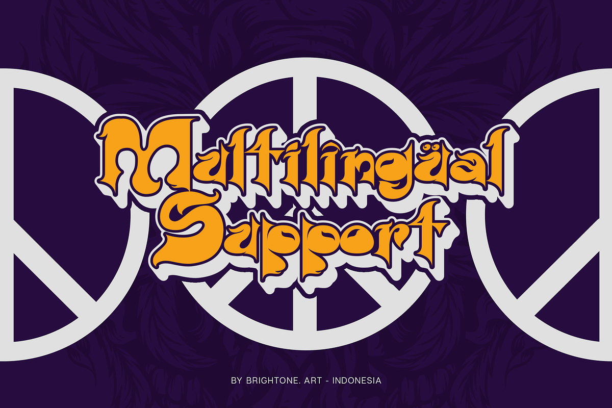 Tetradoth - Psychedelic Font, a Font by Brightone (Photo 4 of 9)