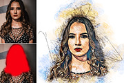 Modern Pencil Sketch PS Action, an Action Add-On by MRI STUDIO (Thumbnail 5 of 31)