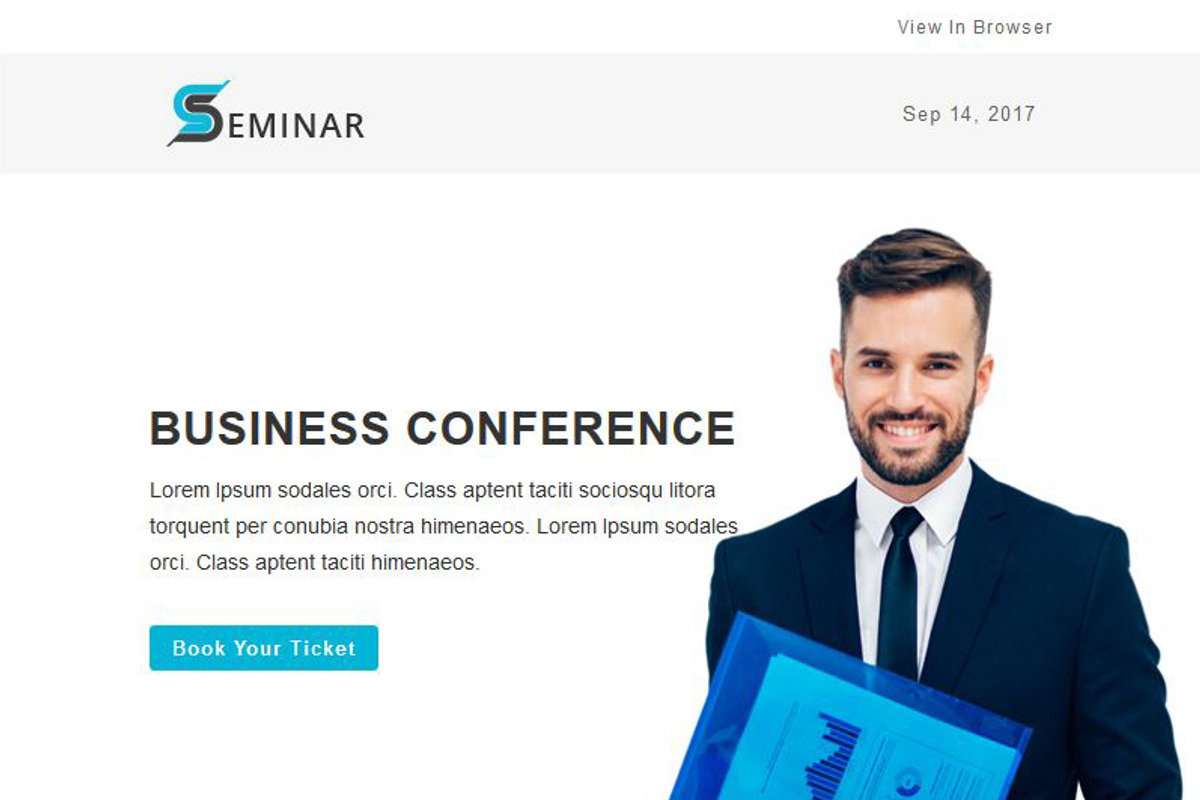 Seminar - Responsive Email Template, an Email Template by Pennyblack ...