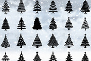 Christmas Tree Silhouette (AI File), an Object Graphic by DesignBTF (Thumbnail 3 of 8)