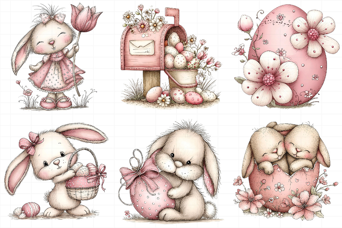 Whimsical Easter Clipart, an Illustration by Daily.Designs (Photo 6 of 7)
