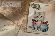 Watercolor Christmas Cats | Kittens, an Illustration by Dazzling Art Boutique (Thumbnail 5 of 10)