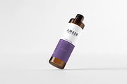 7 in 1 Amber Glass Cosmetic Bundle, a Cups & Container Mockup by pmvch (Thumbnail 51 of 106)