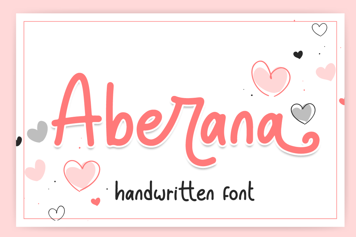 Aberana - Lovely Font, a Script Font by Attype (Photo 1 of 7)