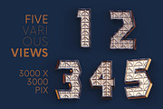 Futuristic Structure - 3D Lettering, a Graphic by MIIM (Thumbnail 3 of 7)