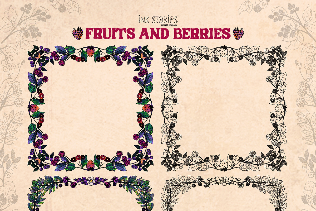 Fruits and Berries | Hand Drawn Boho, a Food Illustration by Ink Stories (Photo 11 of 13)
