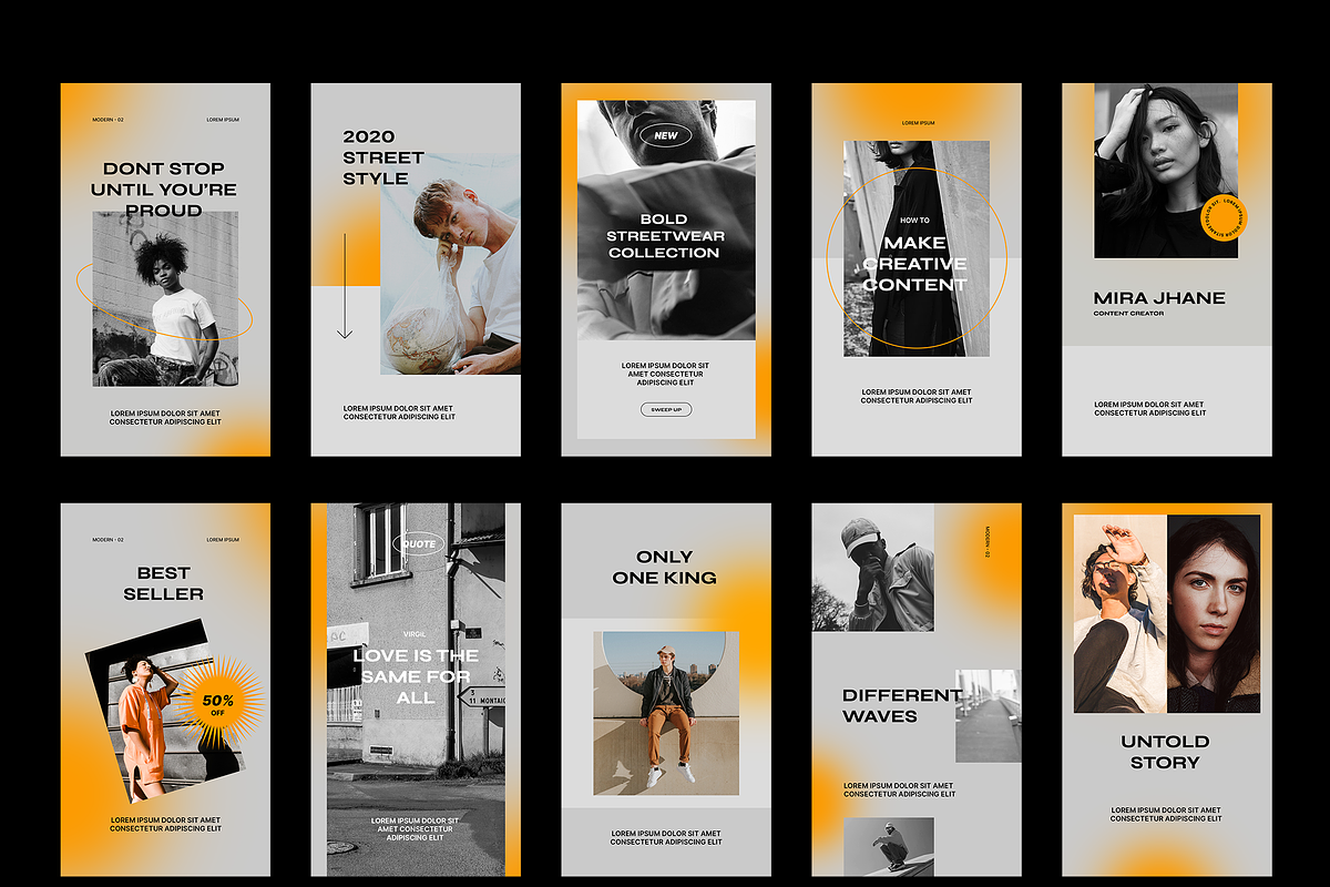 MDRN 02 Instagram Templates, a Social Media Template by Visula Co (Photo 5 of 6)