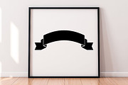 Banner Silhouette SVG, a Decorative Illustration by newminddesign (Thumbnail 4 of 5)