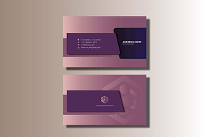 Business Card minimalist Purple, a Business Card Template by dulchaer29