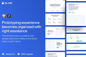 Blank Wireframe Kit, a Templates & Theme by Craftwork