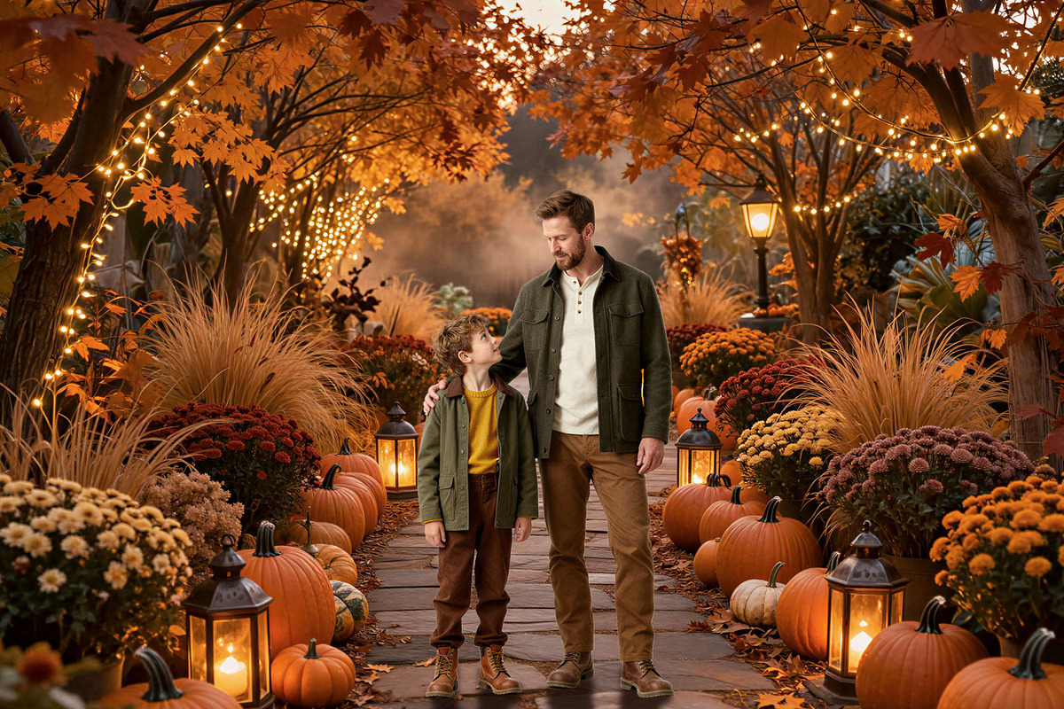 28 Autumn Harvest Digital Backdrops, a Background Graphic by 3Motional (Photo 5 of 18)