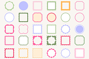 Scallop Wavy Frame Vector Bundle, a Decorative Illustration by Kusumaillustration (Thumbnail 14 of 15)