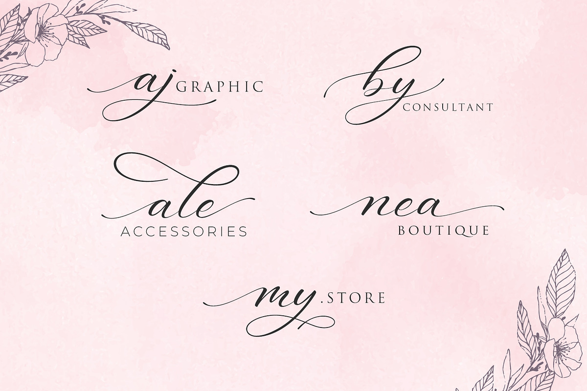 Aniyah Script Calligraphy, a Script Font by din-studio.com (Photo 6 of 14)