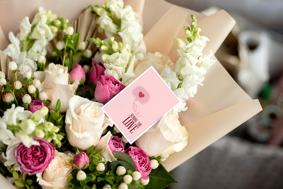 Valentine's day Cards in Minimalism, an Invitation Template by DysenkaArt (Photo 4 of 4)