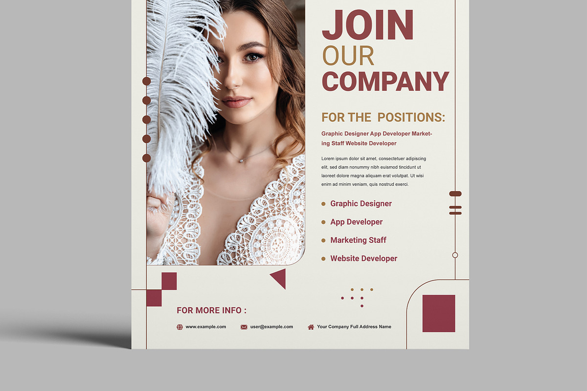 Gradient Hiring Poster Template preview 5