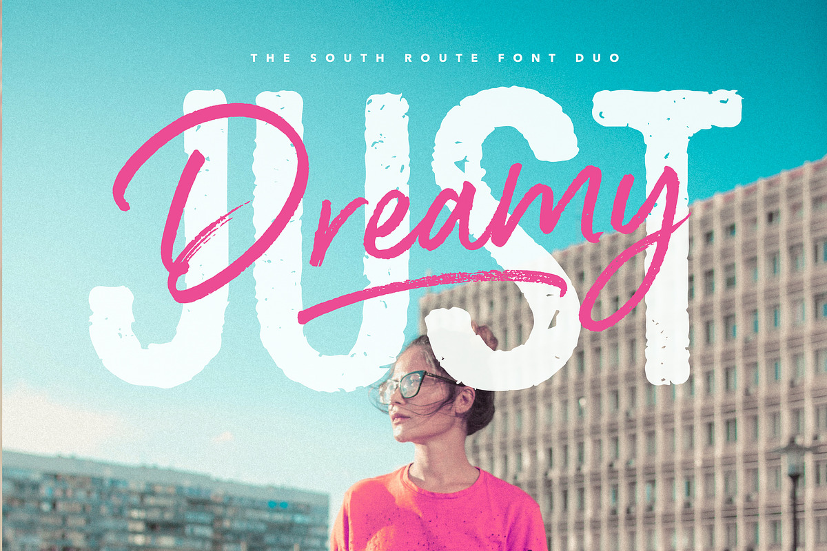 South Route Font Duo & Extras, a Script Font by Nicky Laatz