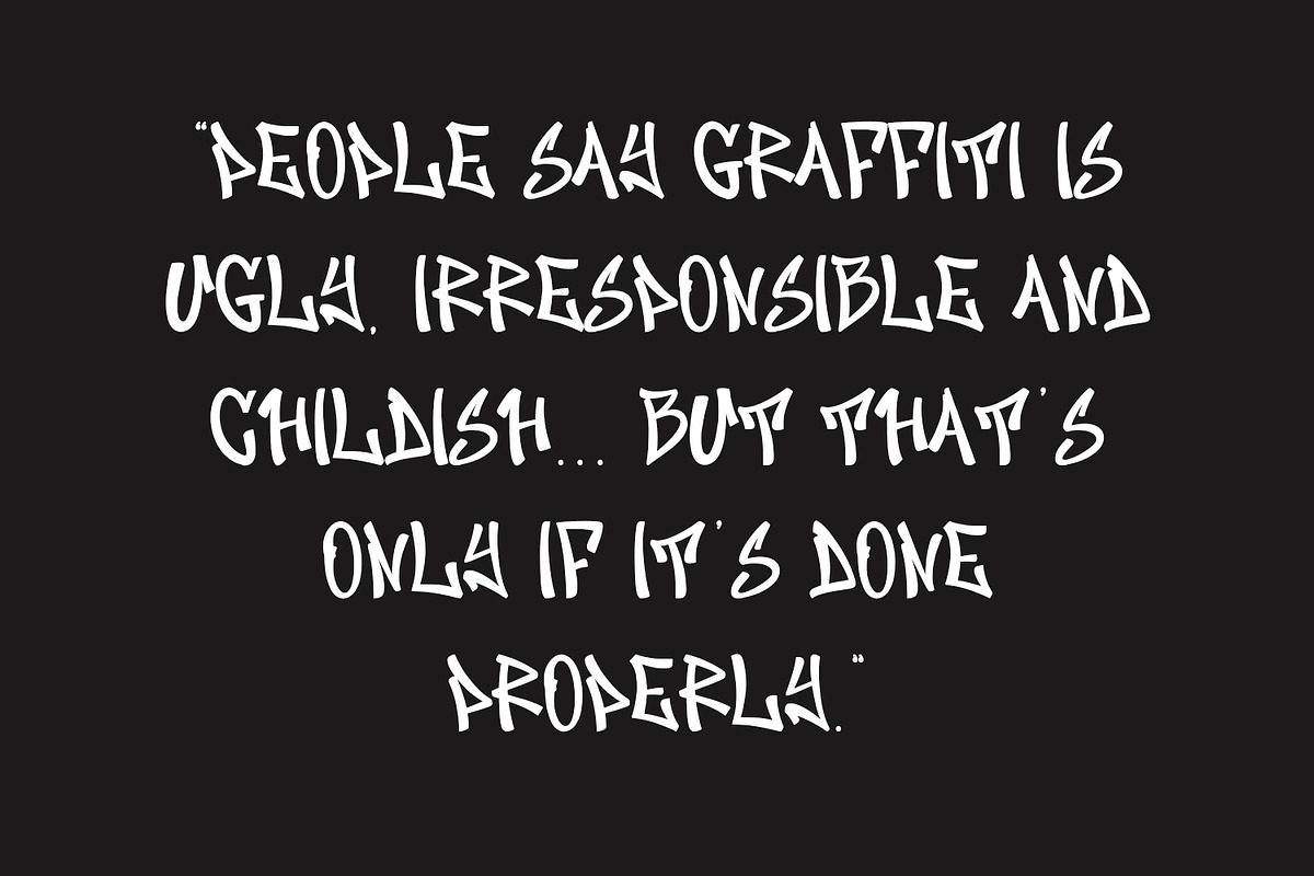 Austin Darolbe Graffiti Brush Font, a Handwritten Font by Maulana Creative (Photo 7 of 8)