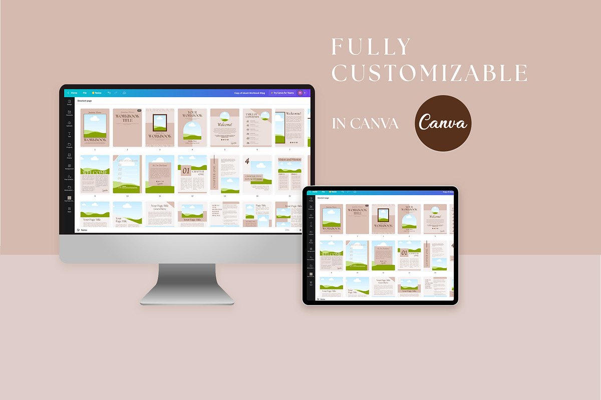 Elegant Workbook Template CANVA, a Marketing Template by graphypix (Photo 12 of 13)