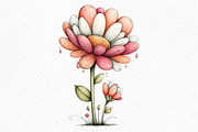 Whimsical Spring Daisy Flower Png, an Illustration by Craft Nest (Thumbnail 11 of 11)