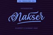 Nakser - Handwritten Font, a Script Font by The Traveling Fox (Thumbnail 1 of 3)