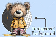 Whimsical Bear and Bees Clipart, a Seasonal Illustration by Canvas Craft (Thumbnail 2 of 10)