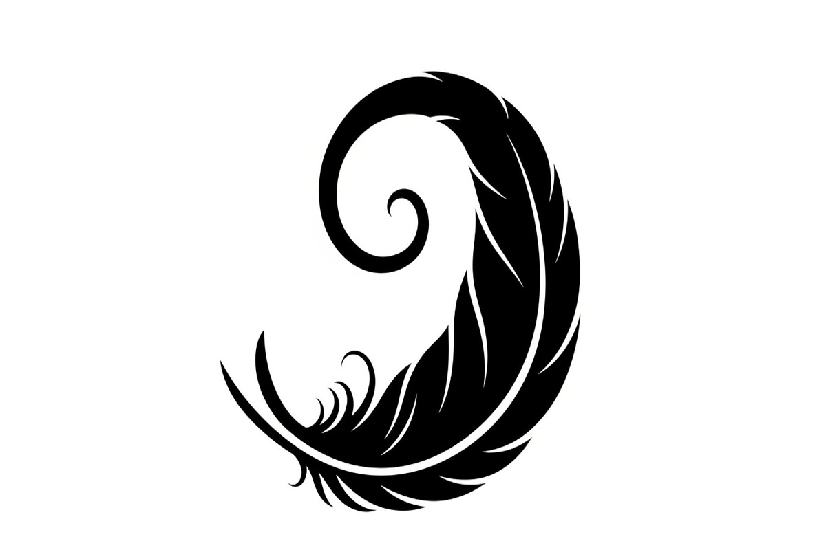 Vintage Feather Swirl SVG Bundle, an Illustration by Creativeshirt (Photo 8 of 31)