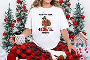 Funny Thanksgiving Turkey and Santa, an Illustration by DreamArtGraphic (Thumbnail 4 of 5)