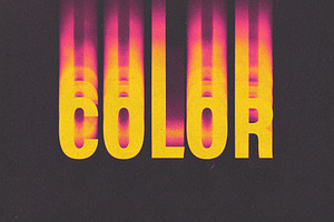 Bad Color Copier Text Effect