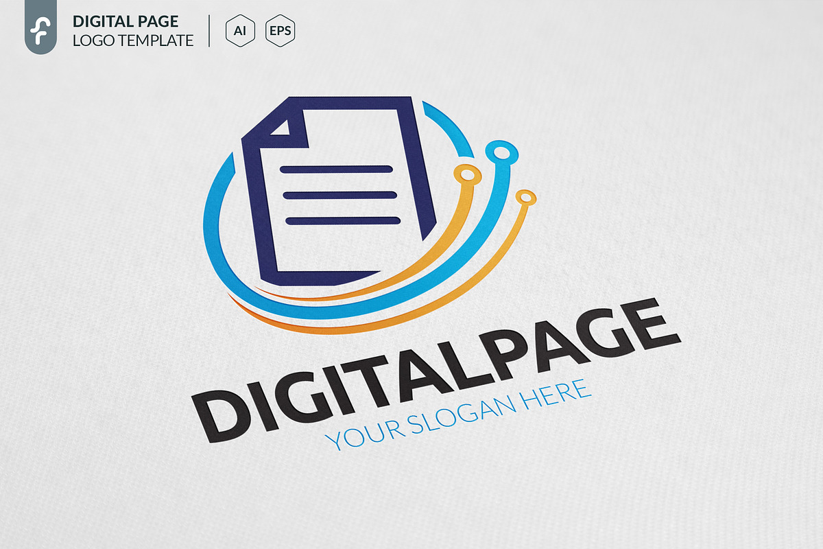 Digital Page Logo, a Branding & Logo Template by ft.studio | Creative ...