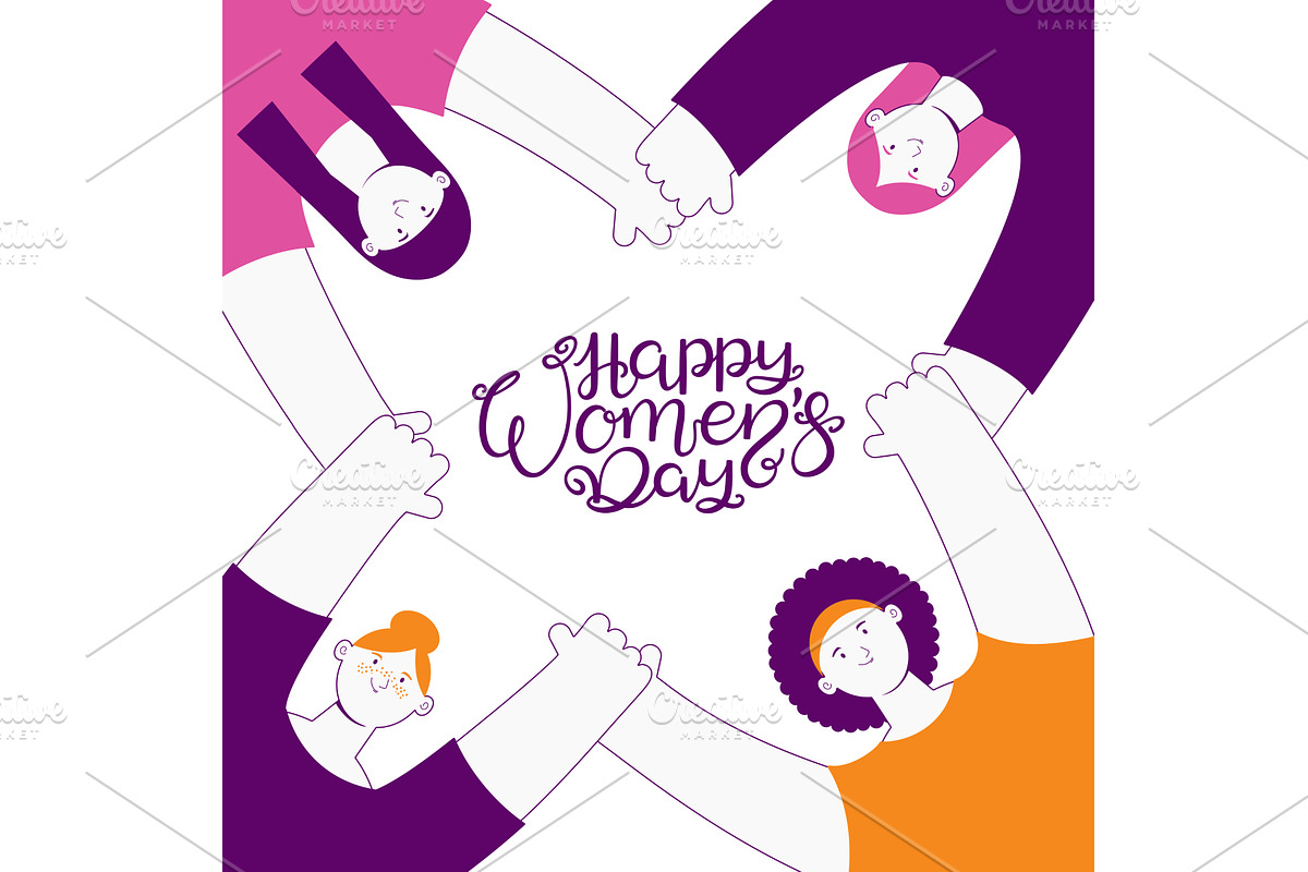 Diverse beautiful happy women, a Person Illustration by sceptical cactus