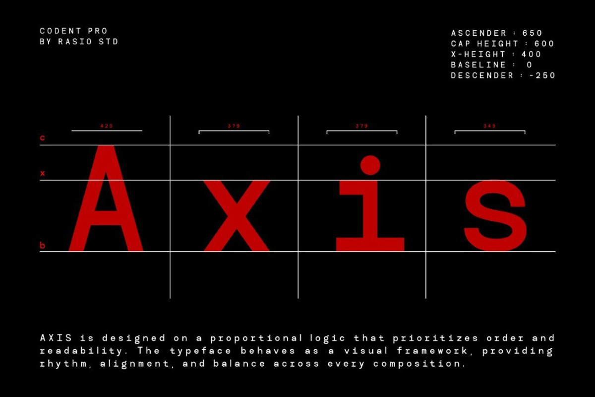 Codent Pro Modern Monospace Font, a Sans Serif Font by Rasio Studio (Photo 3 of 10)