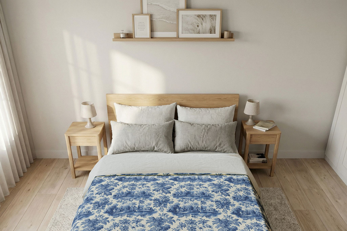 French Toile de Jouy Floral Pattern, a Pattern Graphic by elfy creative (Photo 1 of 4)