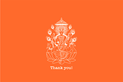 Indian Goddesses Vector Set, a Decorative Illustration by Allaxel Studio (Thumbnail 4 of 4)