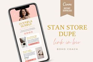Link In Bio Template | Boho Coach