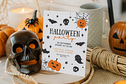 Halloween Invite Mockup, an Advertising Mockup by TatiMockup (Thumbnail 3 of 4)