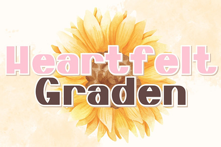 Heartfelt Graden - Handwritten, a Handwritten Font by Charmingbear59.design