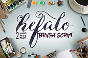 Hefalo Brushscript, a Script Font by joelmaker (Thumbnail 1 of 8)